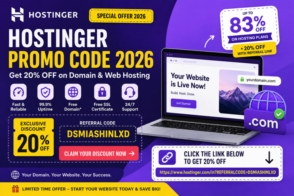 Hostinger promo code 2026