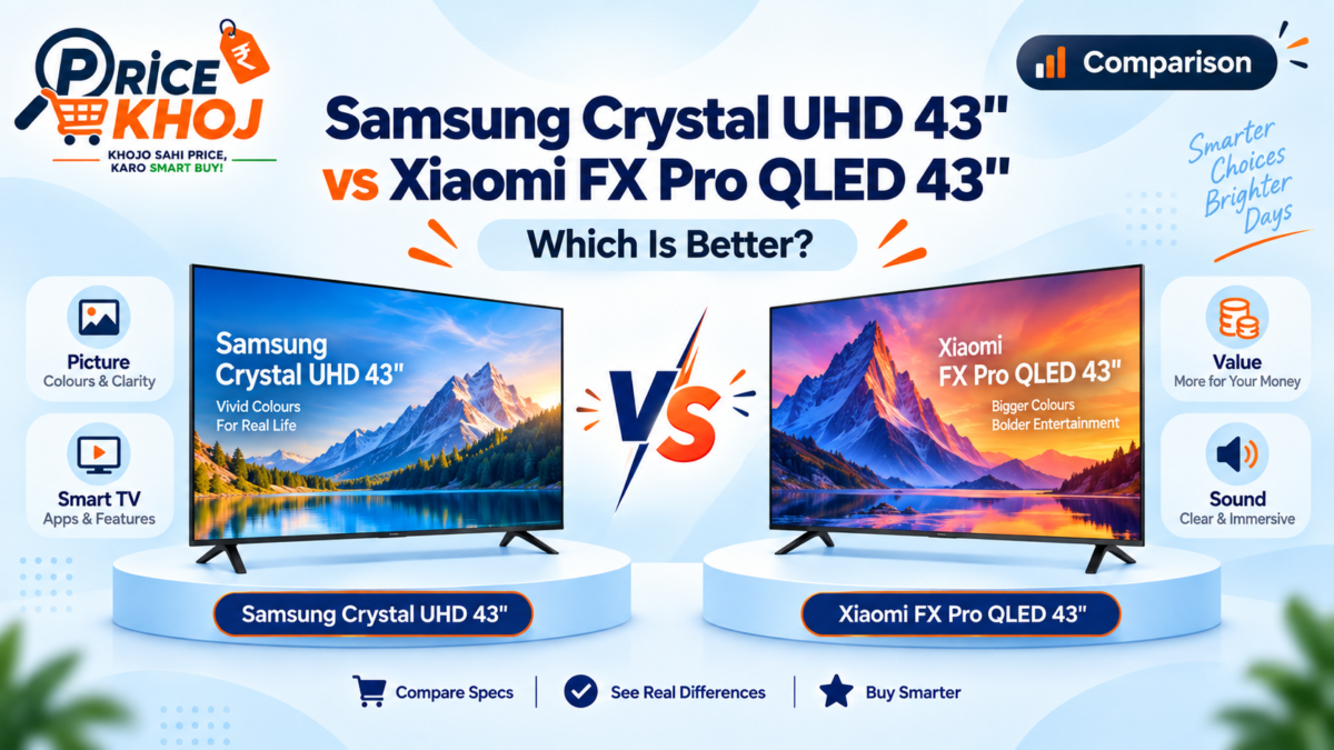 Samsung Crystal UHD 43 vs Xiaomi FX Pro QLED 43