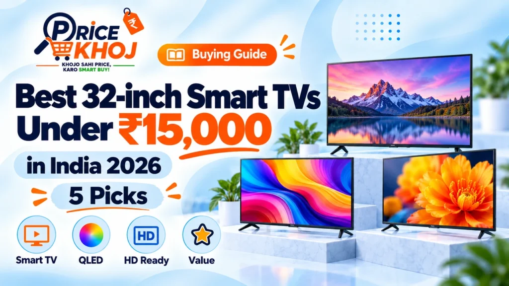 Best 32-inch Smart TVs Under ₹15,000 in India 2026: 5 Picks